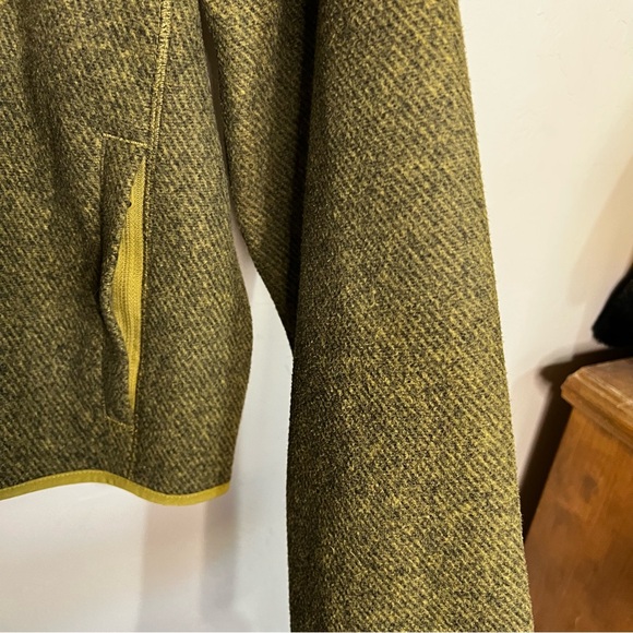 Athleta Stroll Fleece Full Zip Green Heathered Utility Jacket - Picture 7 of 11